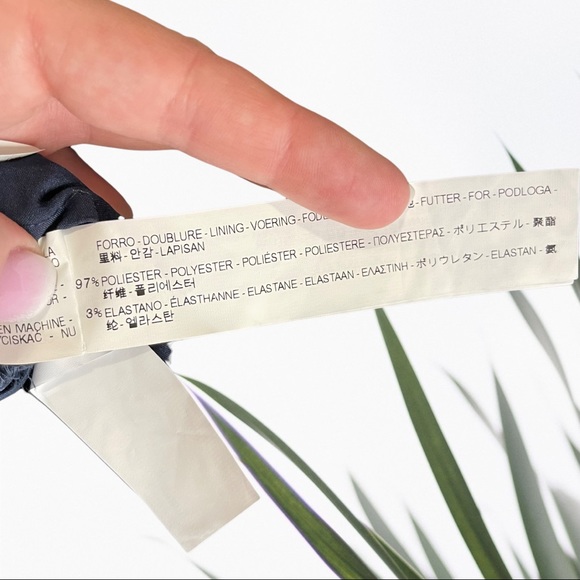 ZARA Basic| Navy Blue Maxi Dress with Lace/Eyelet overlay, fitted w Back Zip NWT - Picture 10 of 14